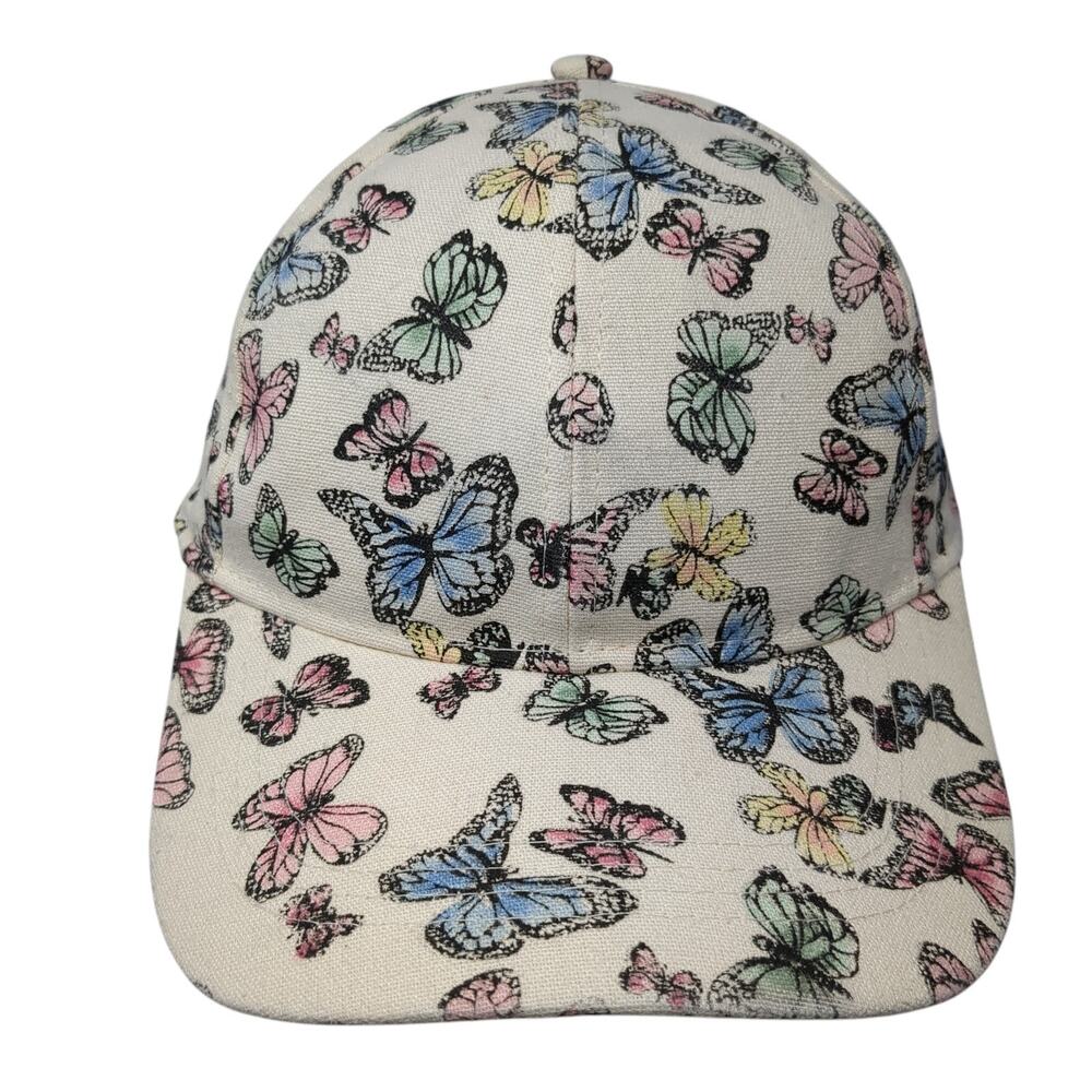 Joe Boxer Strapback Baseball Hat Multicolor One Size Butterfly Print